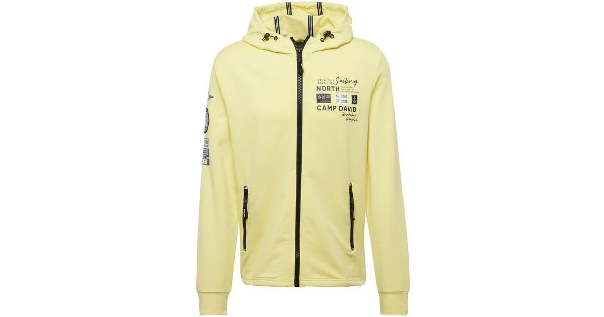 ModeHaus Berlin -ModeHaus Berlin camp david limone grau schwarz wei Sweatjacke